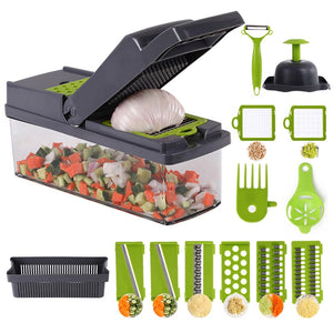 16in1 Multifunctional Vegetable Chopper Household Salad Chopper Kitchen Accessories Kitchenware Storage