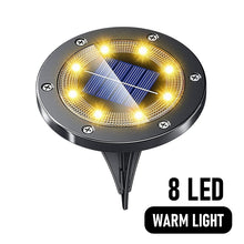Load image into Gallery viewer, Upgraded 8/16 LED Solar lawn Lights Ground Outdoor Waterproof Solar Garden Decoration Lamps Disk Pathway Yard Landscape Lighting
