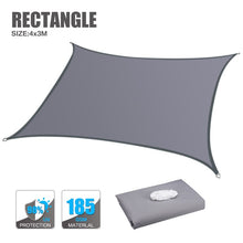 Load image into Gallery viewer, 160GSM Waterproof Awning Sunshade Sun Shade Sail For Outdoor Garden Beach Camping Patio Pool Sun Canopy Tent Sun Shelter
