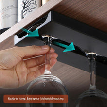Load image into Gallery viewer, Kitchen Accessories Wall Mount Wine Glasses Holder Stemware Classification Hanging Glass Cup Rack
