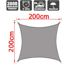 Load image into Gallery viewer, Outdoor awning 300D waterproof shade sail garden awning for patio car canvas awning rectangular swimming pool awning shade sail
