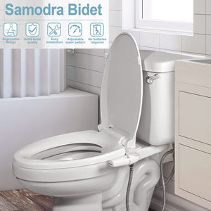 Samodra Right/Left Hand Toitet Bidet Sprayer Non-Electric Dual Nozzle Bidet Toilet Seat Hygienic Shower For Bathroom Accessories