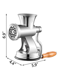 VEVOR Hand Operated Meat Grinder Multifunctional Kitchen Appliance 304 Stainless Steel
