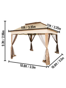 VEVOR Outdoor Gazebo Canopy Tent W/ Netting Sandbag Patio Garden Shade Awning Shelter Picnic